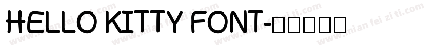 HELLO KITTY FONT字体转换